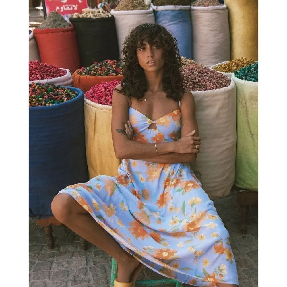 ✨HP✨Billabong Last Sunset Midi Sz Medium Dress✨